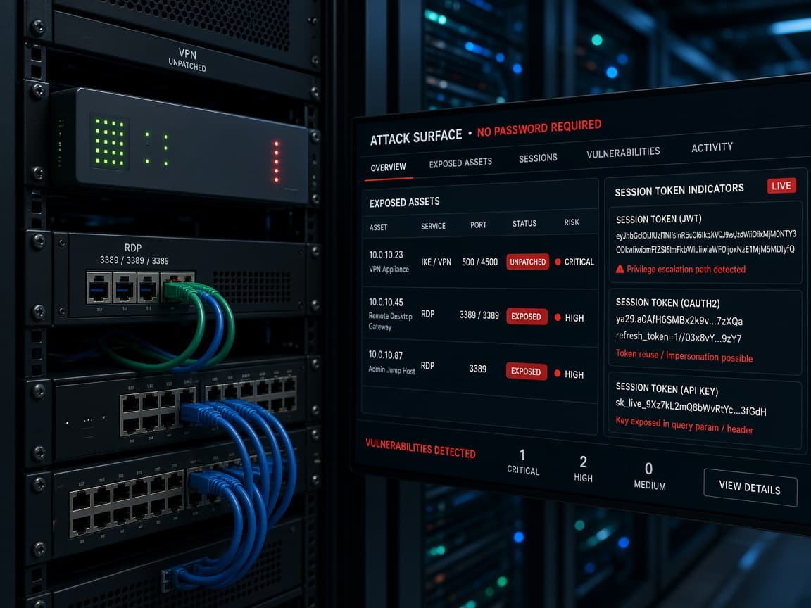 Infrastructure exploits that bypass usernames and passwords