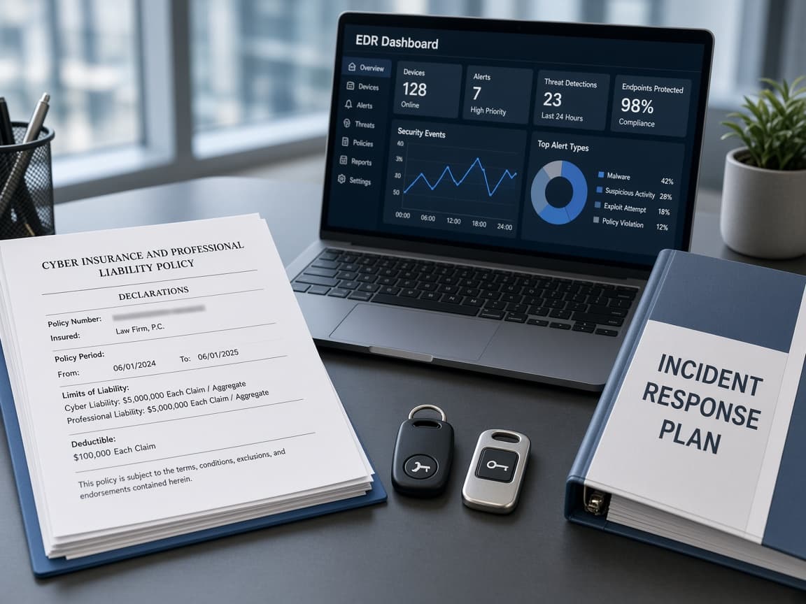 Insurance and carrier requirements enforcing cybersecurity controls